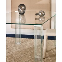 Стол Adularia из прозрачного закаленного стекла 160 x 90 см