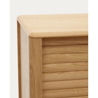 Lenon Сервант с 1 дверцей и 3 ящиками из шпона дуба 105 x 84 см