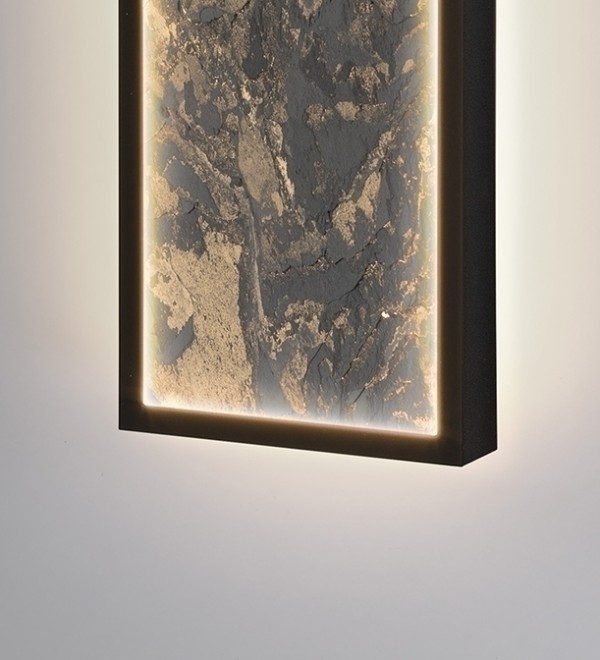 Настенный светильник Stone CCT- черный LED L60