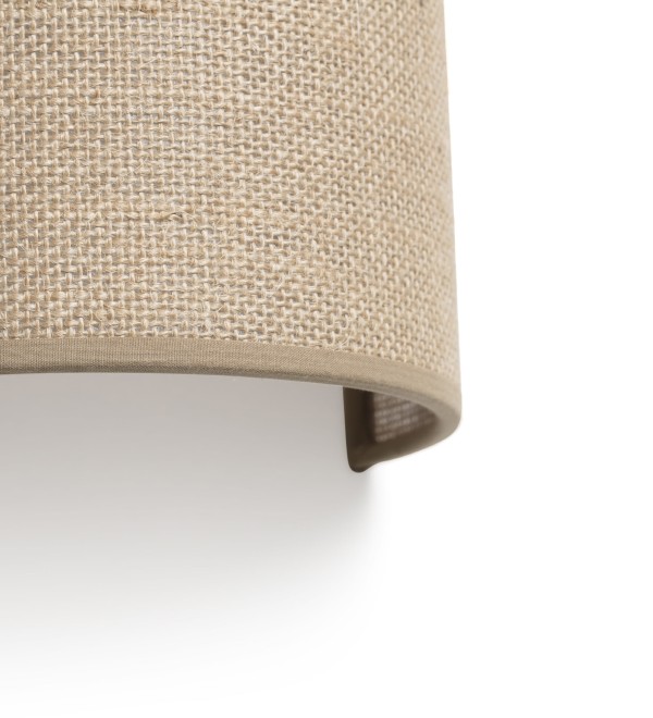 Настенный светильник Otton R Round Jute вертикальный 2xE27