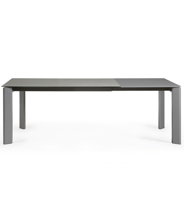 Стол Atta 160 (220) x90 антрацит керамика
