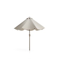 Бежевый зонт Milna со стальной конструкцией цвета таупе, диаметр 300 см