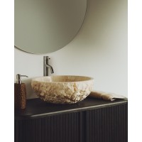 Раковина Orvane из бежевого мрамора Ø 40 см