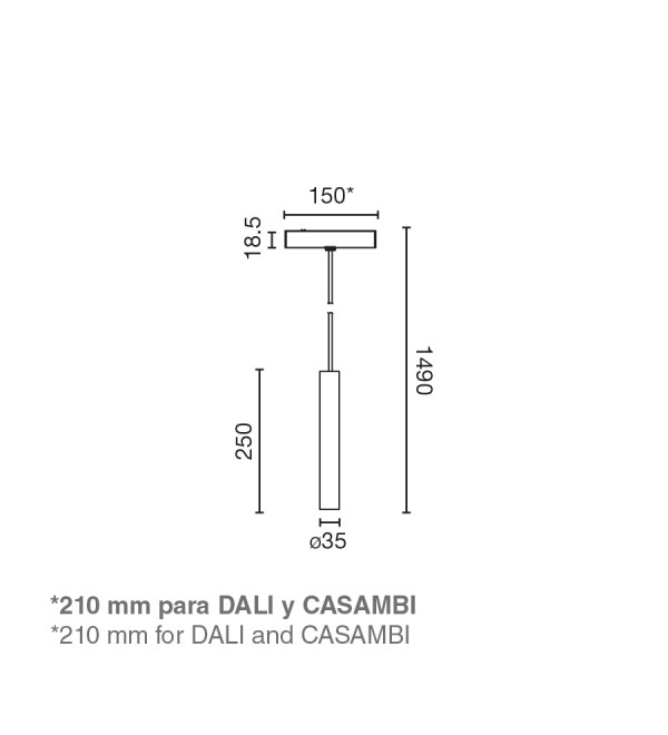 Трековый светильник NESO SLIM TOP 2700K 20 GRADOS черный CASAMBI