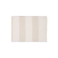 Коврик для ванной Bina из 100% хлопкового жаккарда цвета экрю 50 x 70 см