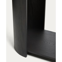 Консоль Nemore с 2 ящиками из шпона дуба и керамики Emperador