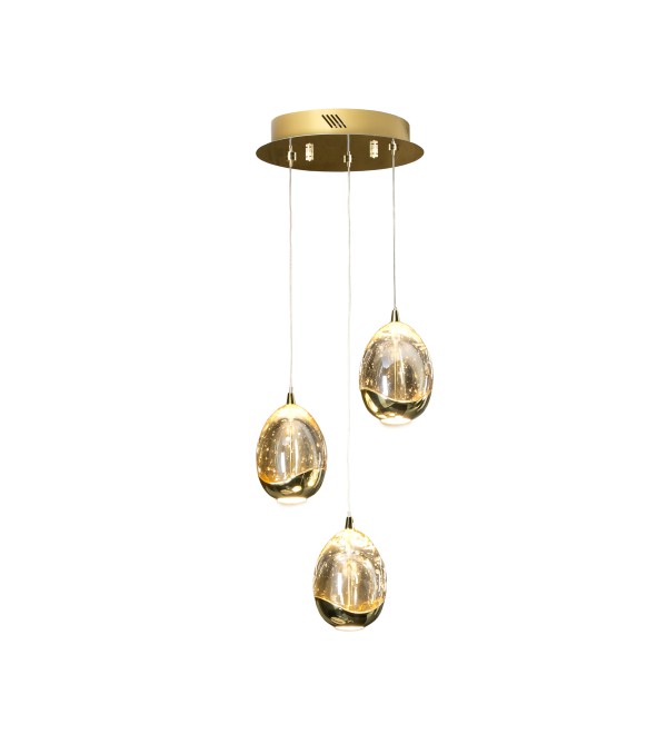 Люстра Rocio LED 3L Ø25 золотая