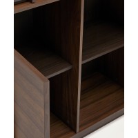 Витрина Onix из массива ореха и орехового шпона темная отделка 101 x 170 см