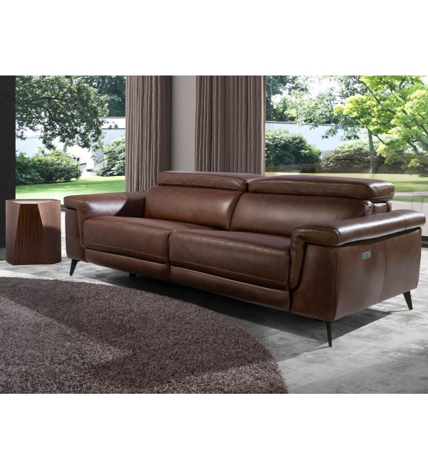 Диван 3-х местный 5319-3P-M1595 /6117 с реклайнером коричневый