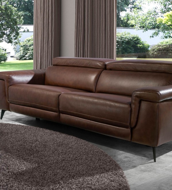 Диван 3-х местный 5319-3P-M1595 /6117 с реклайнером коричневый