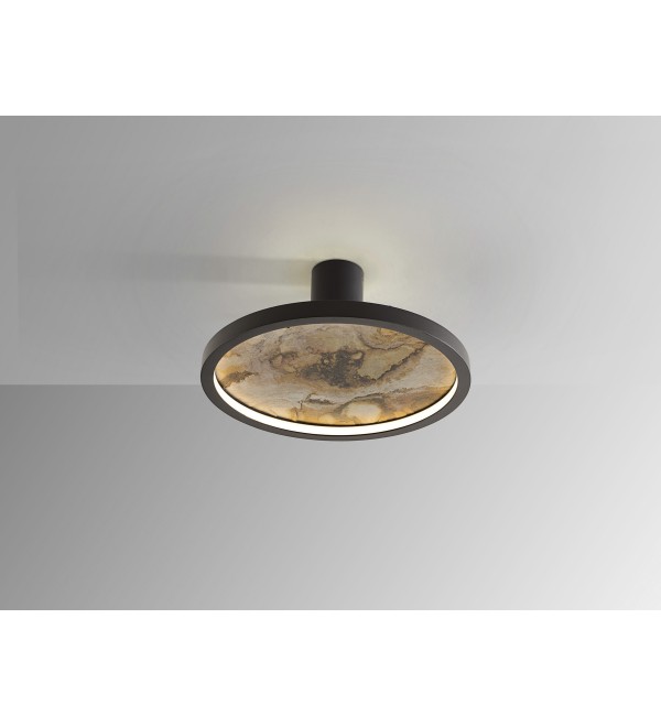 Настенный/потолочный светильник Stone CCT- черный LED D30