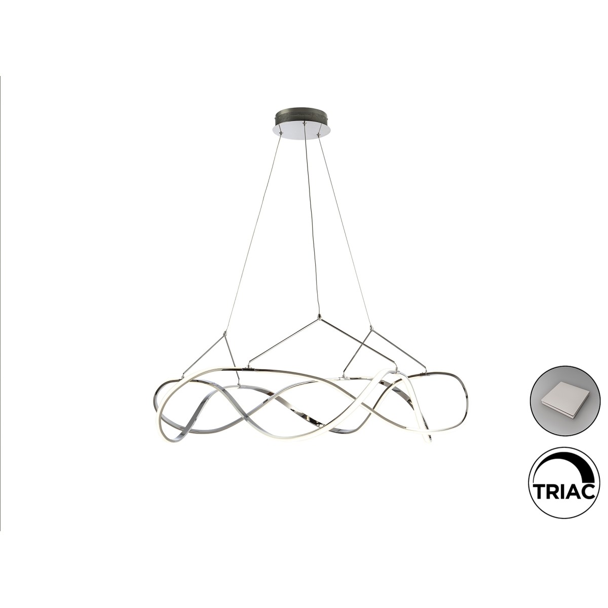 Подвесной светильник Molly LED хром DIM