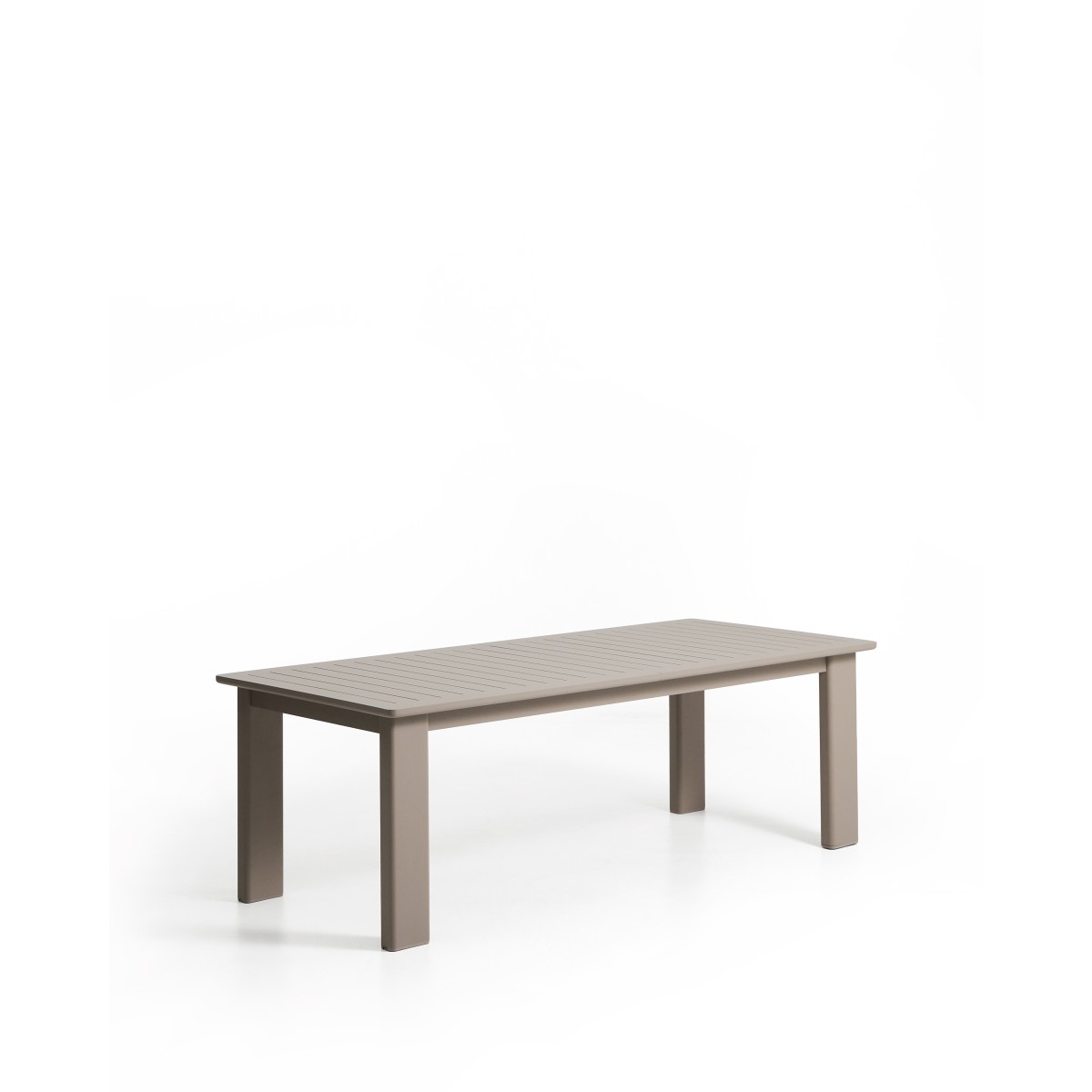 Раздвижной стол Livorno из алюминия цвета таупе, 233(350) x 100 см