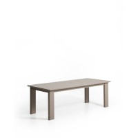 Раздвижной стол Livorno из алюминия цвета таупе, 233(350) x 100 см