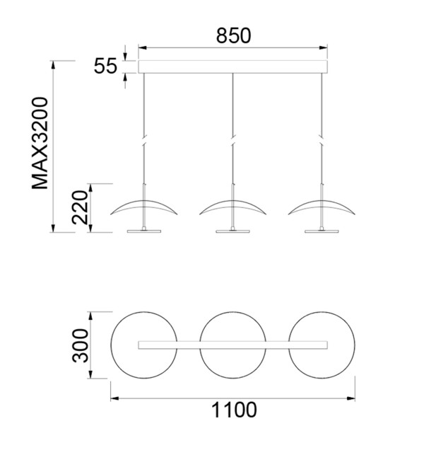 9660 Люстра подвесная ABISAL
