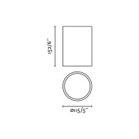 ROL Потолочный светильник черный/черный LED 30W 2700K 60є