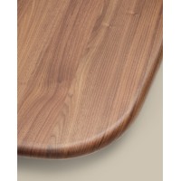 Стол Melvar из 100% орехового шпона с основанием из стали 180 x 100
