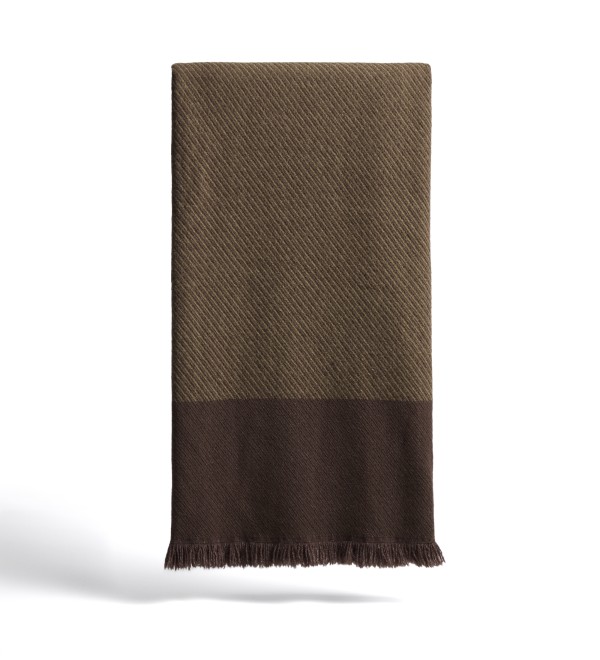 Двухцветный шерстяной плед Eldin, 130 x 170 см