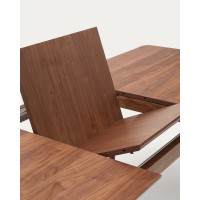 Стол раздвижной Elan из шпона и массива ореха 200 (260) x 100