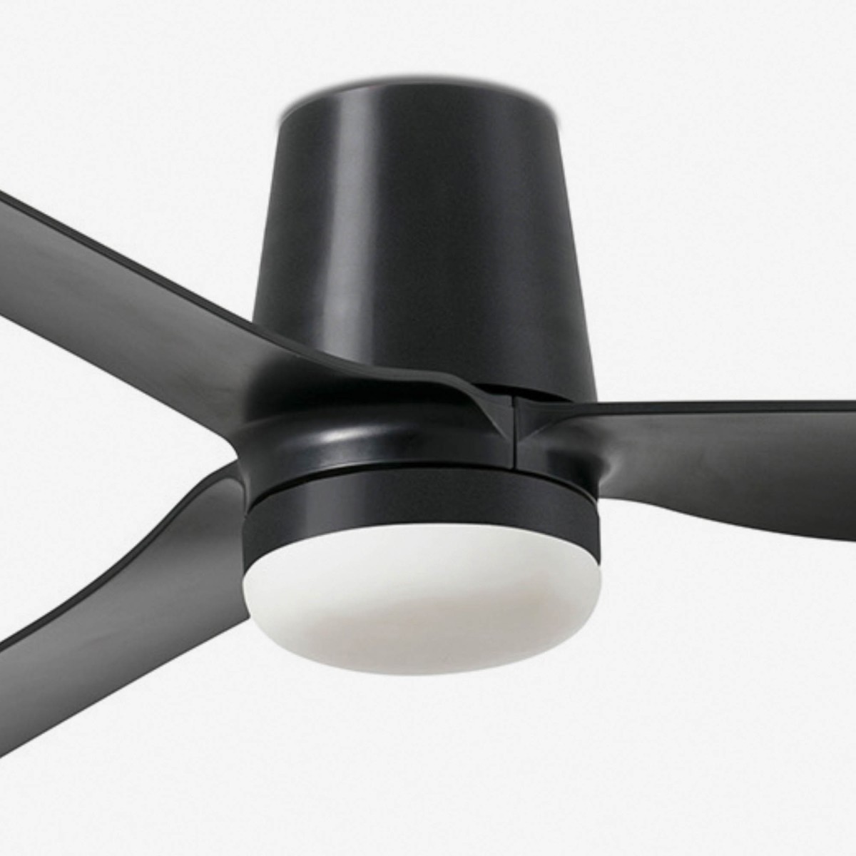 Потолочный вентилятор PUNT TUB M Ш1300MM черный 3 P черный LED 18W