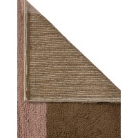 Шерстяной стираемый ковер дорожка Хром Коралловый 80x230