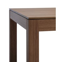 Раздвижной стол Narevi из дубового шпона с отделкой под орех, 170 (230) x 80 см