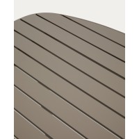 Уличный стол Joncols из алюминия с бежевой отделкой 180 x 90 см