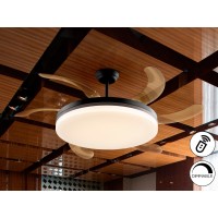 Vento Вентилятор потолочный со светодиодом черный D80/150 DIM