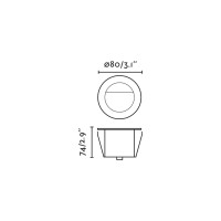 Встраиваемый светильник GRUND BAСADOR LED 13W 2700K 24V