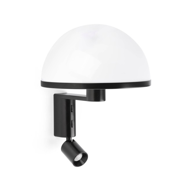 Настенный светильник DOME  черный 1xE27 3W 2700K