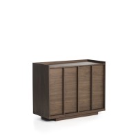 Комод Onix с отделкой из орехового шпона темного цвета, 100 x 80 см