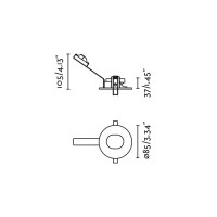 Встраиваемый светильник NIVA PINHOLE ORIENTABLE черный 1xGU10 MR16