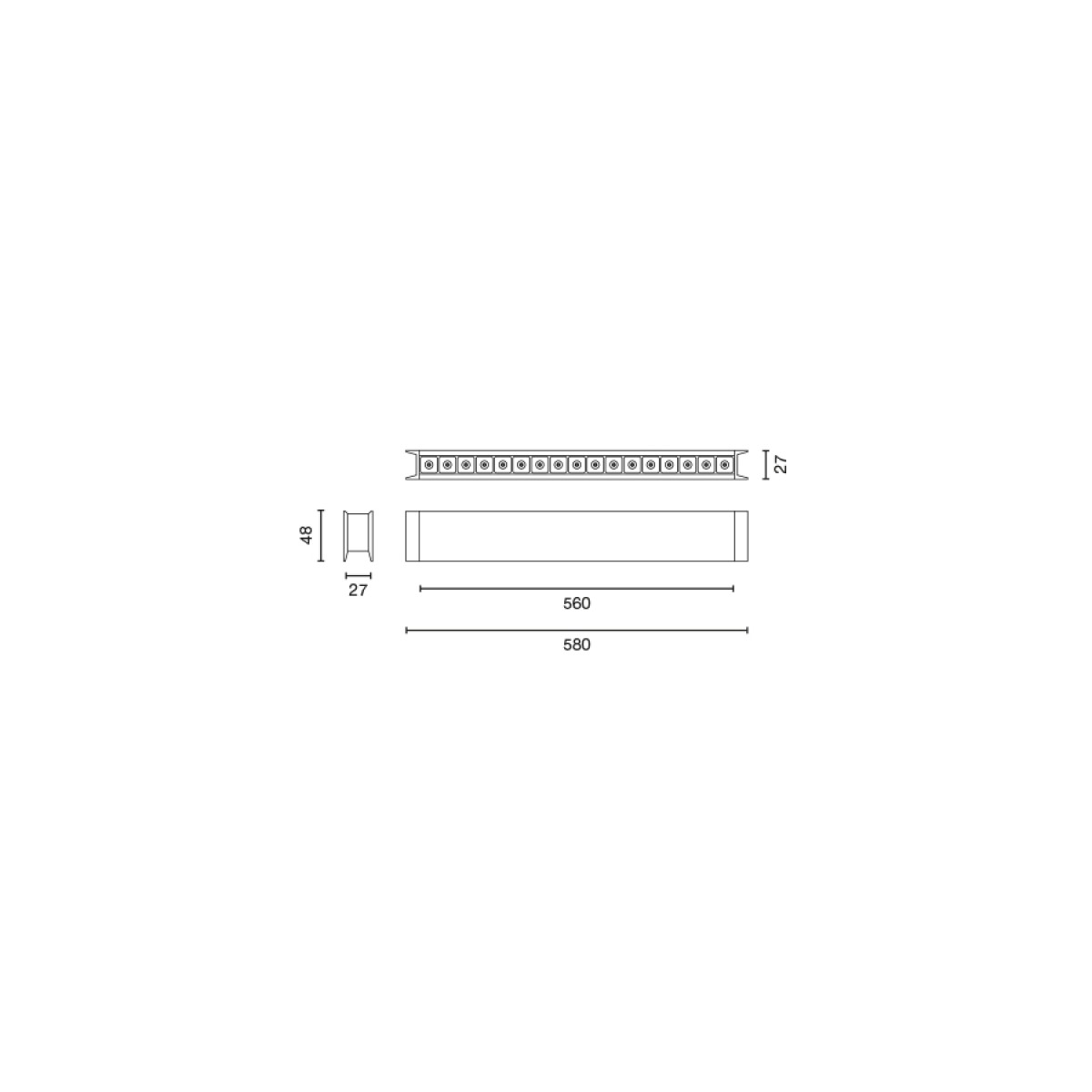 Подвесной светильник LUVA VISION 570 8W 3000K белый