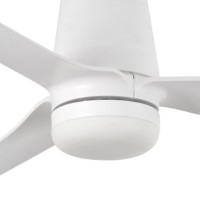 Потолочный вентилятор PUNT TUB M Ш1300MM белый 3 P белый LED 18W