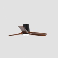 Потолочный вентилятор HEYWOOD TUB S Ш900 черный/орех 3P LED 10W TUYA