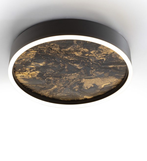 Потолочный светильник Stone CCT- черный LED 40D