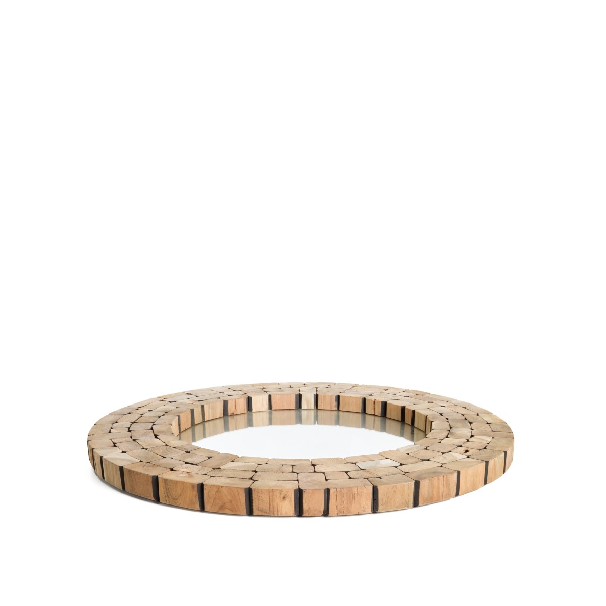 Зеркало Ellipse древесина