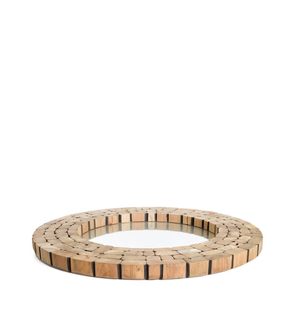 Зеркало Ellipse древесина