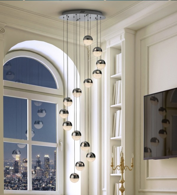 Подвесной светильник Sphere LED 14L Ø51 DIM BLUETOOTH хром