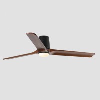 Потолочный вентилятор HEYWOOD TUB L Ш1320 черный/орех 3P LED 10W TUYA