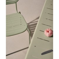 Уличный стол Brai из оцинкованной стали бирюзового цвета 180 x 90 см