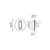 TIMIT Бра с ридером USB белое LED 2700K