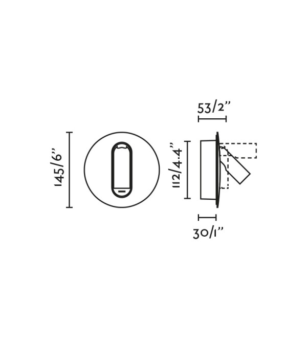 TIMIT Бра с ридером USB белое LED 2700K