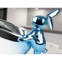 Cuenco Rabbit Декоративная фигура синий/серебряный