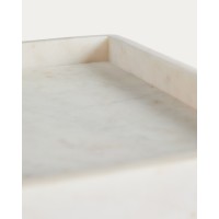 Поднос Serela из белого мрамора 35 x 35 см
