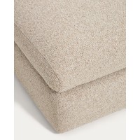 Пуф для ног Vera 80x80 см, бежевый