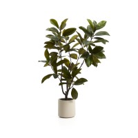 Искусственное растение Magnolia в белом горшке, 160 см