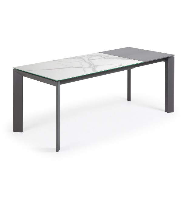 Стол Atta 140 (200) x90 антрацит, керамика