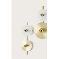 Бра Abby 4L золотое + диски 1096/25 x 2, 1038/25, 1038/35