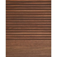 Изголовье Norlen из орехового шпона с темной отделкой и подсветкой 180 x 200 